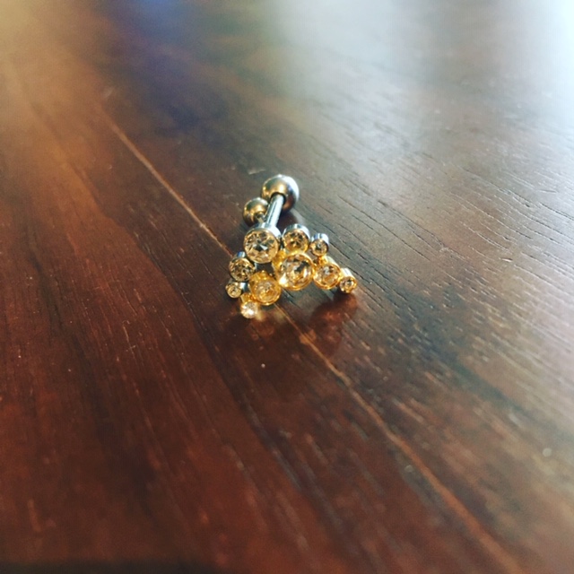 ボディピアス　ジェムエンド